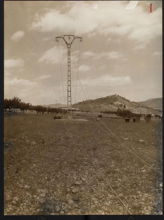 Fotografía 1ª de la Línea eléctrica de Cañada de La Leña.